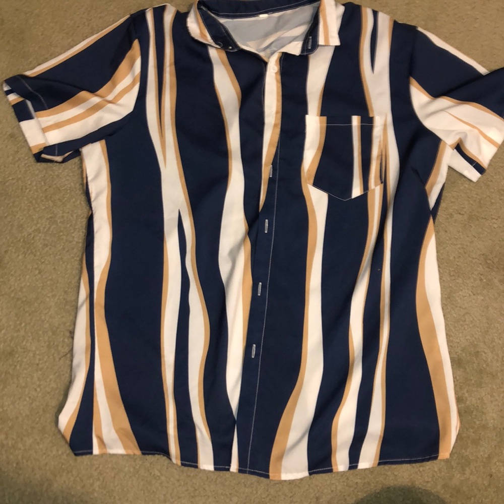 Vintage striped button down